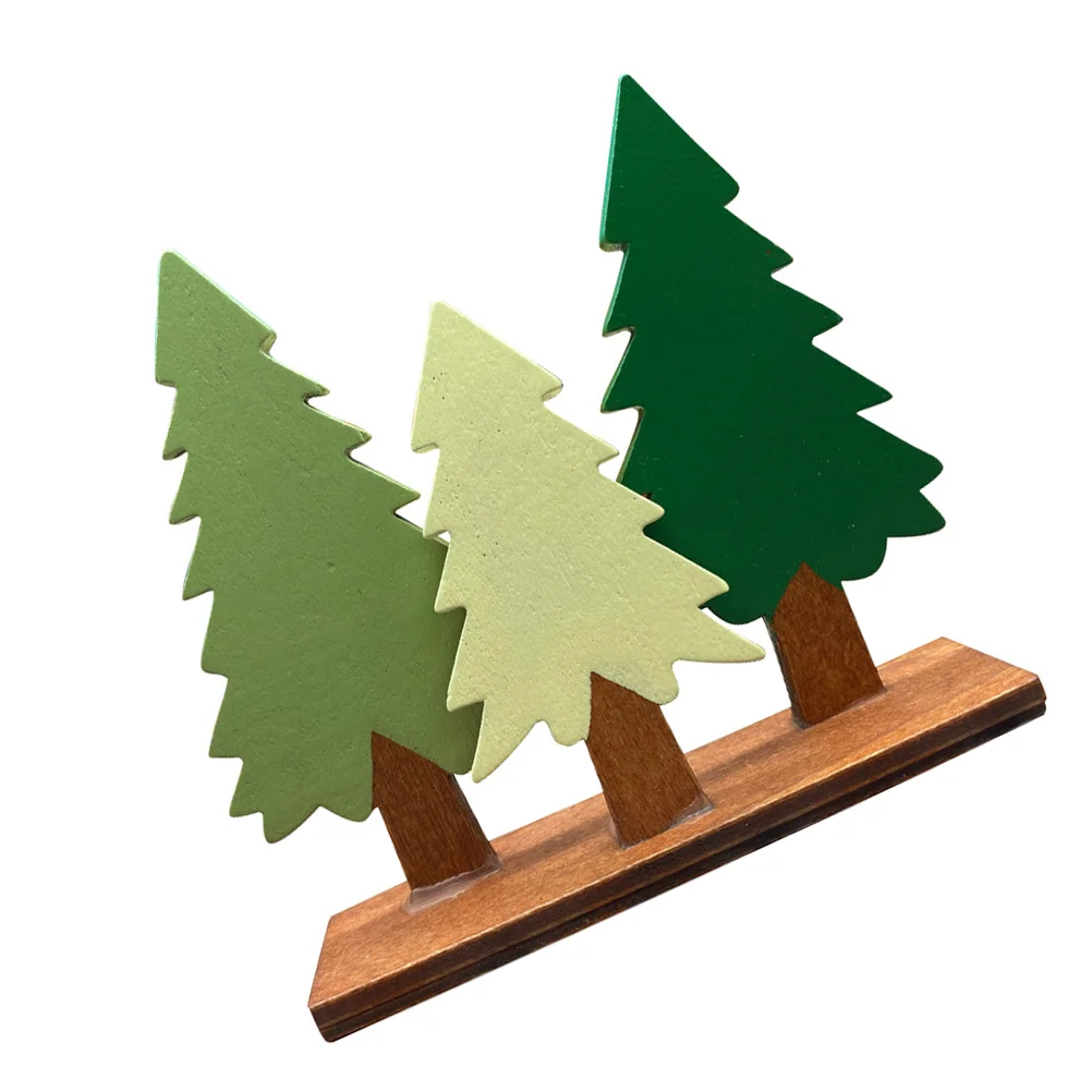 

1Pc Simulation Pine Tree Model Decor Exquisite Christmas Tabletop Ornament