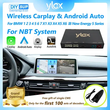 Wireless CarPlay & Android Auto Decoder for BMW NBT System (1-7 Series, X1-X6, F10-F56)