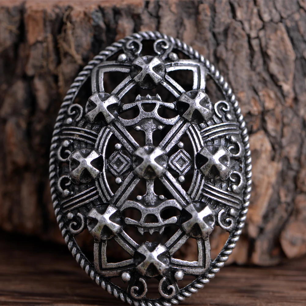 LANGHONG 1pcs Norse Viking Brooch For Women Sweden Turtle Brooch For