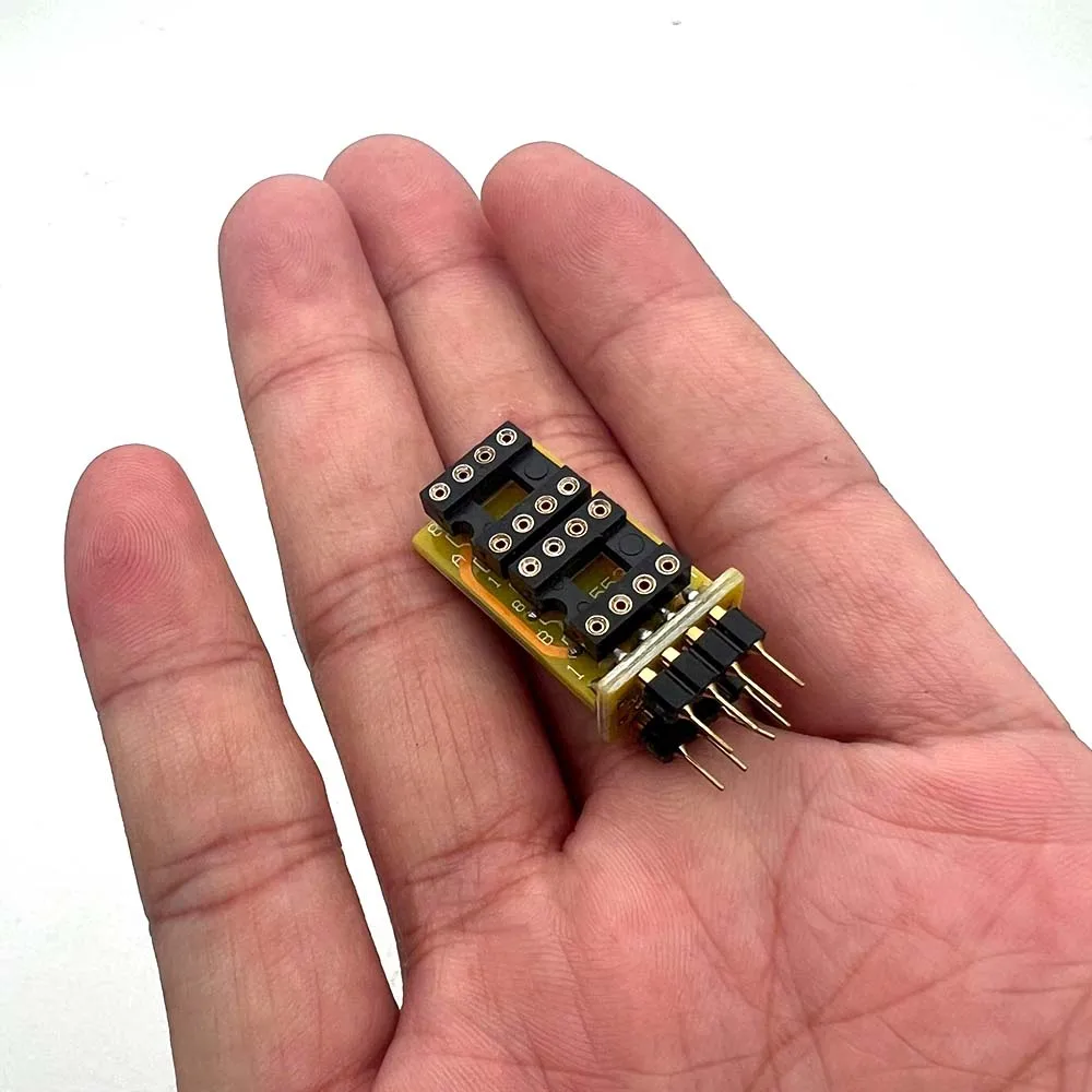 Dual Single DIP8 to Single OP-Amp audio Opamp Adaptor
