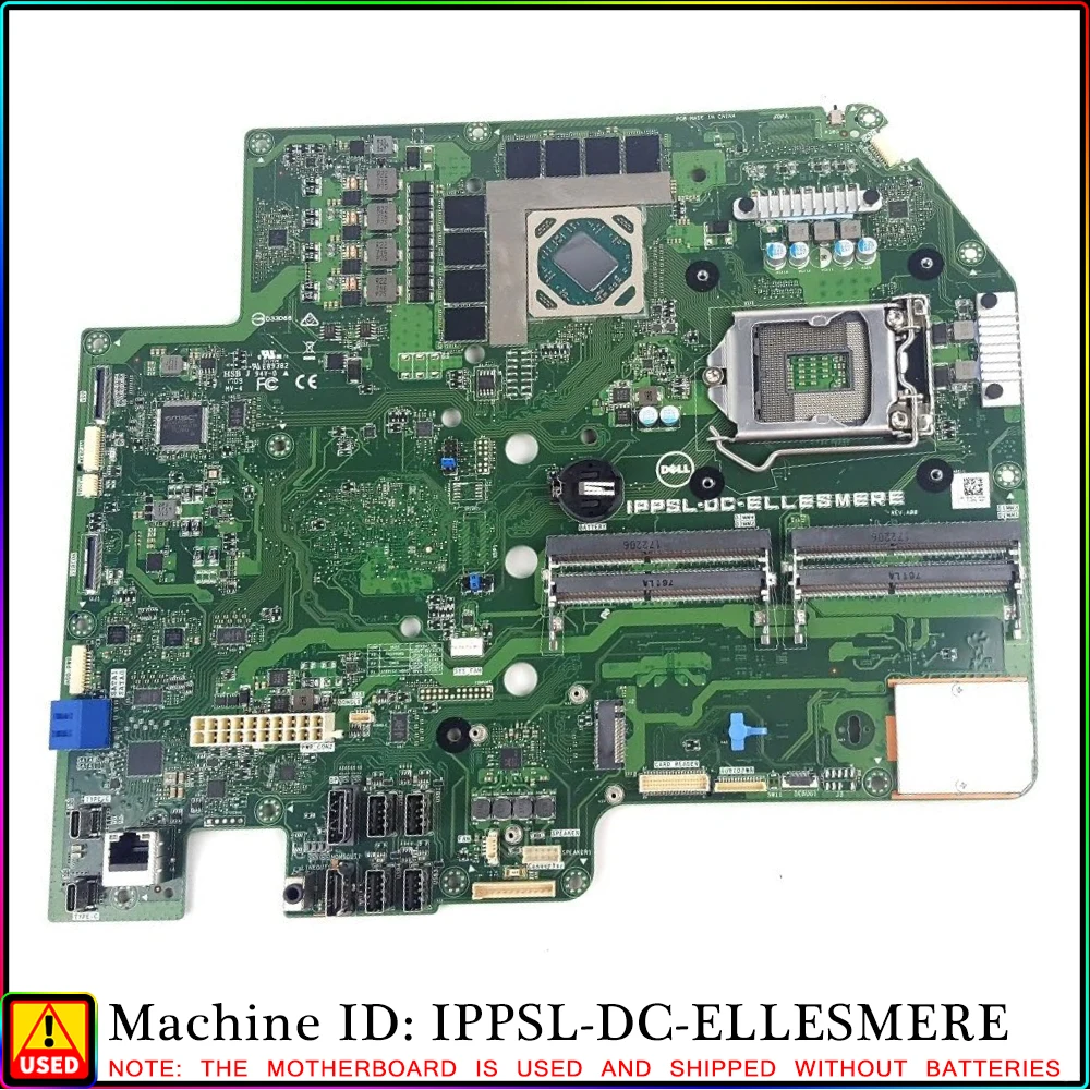

100% протестированная Рабочая материнская плата Dell XPS 27 7760 AIO Ippsl-dc D4VY1 0D4VY1 IPPSL-DC-ELLESMERE Intel Ellesmere Radeon LGA 1151
