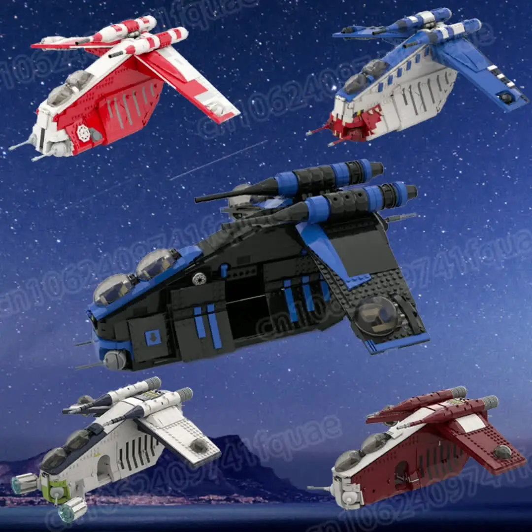 Mod de helicóptero de la República de la Legión Sombra de conjunto con  bloques de construcción MOC-75626 Kit de juguetes educativos para niños  Space Wars Juguetes regalo, image size:1080x1080