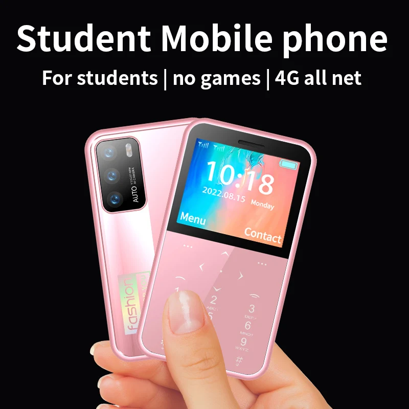 H888 미니 2G 휴대용 학생 휴대폰, 1.8 인치 HD 카메라, GSM 듀얼 SIM 버튼 잠금 해제 휴대폰, 2800mAh