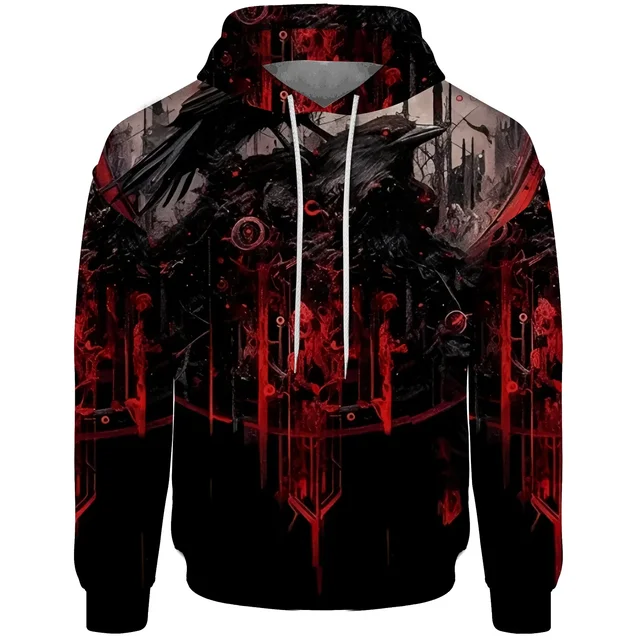Graffiti Trendy Sweatshirt 3D Graphics Pattern Sweatshirt Male Clothes New In Hoodies & Sweatshirts Man Hoodie Men Clothing 1