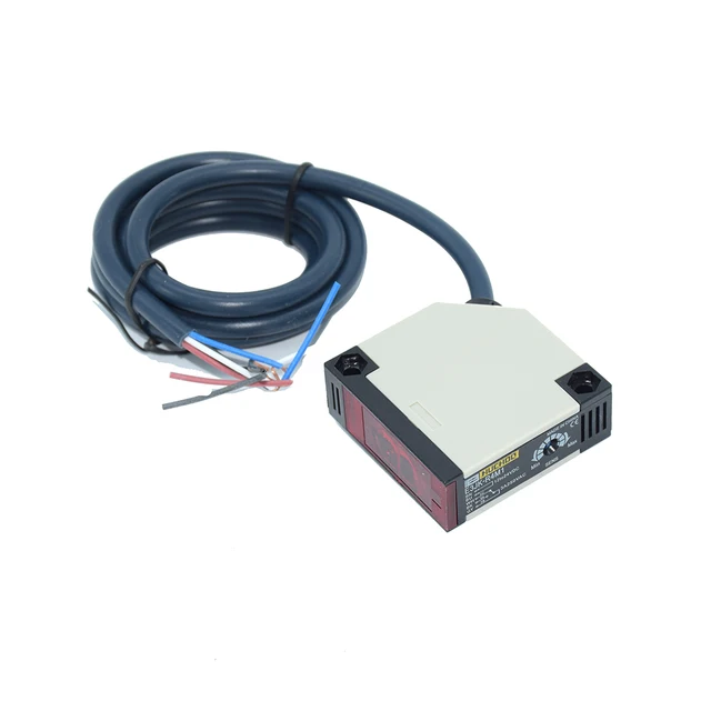 DC12-24V Reflective Photoelectric Switch Photocell E3JK-R4M1 Infrared Beam Detector Square Reflex Light Barrier Sensor 5