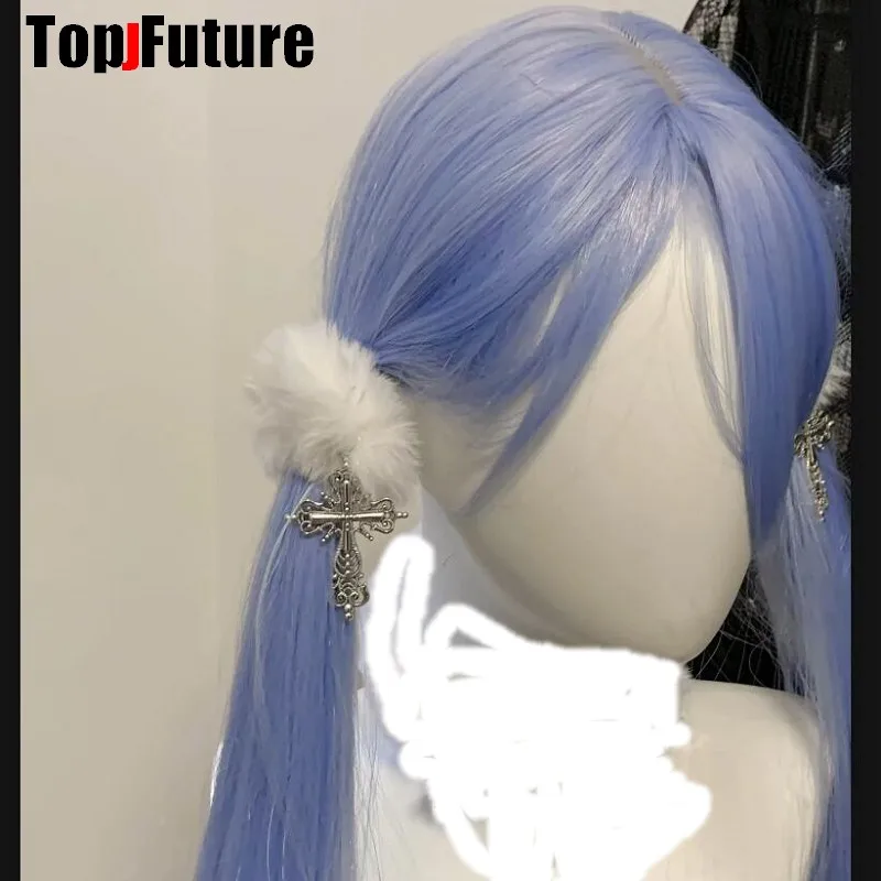 Vintage Gothic Lolita Harajuku Punk Angel Wing Furry Hair Bands