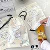 2PCS Cartoon Bear Drawstring Clothing Bag Foldable Underwear Towel Shoe Storage Travel Vacation Cosmetic Medicine Storage Box 3