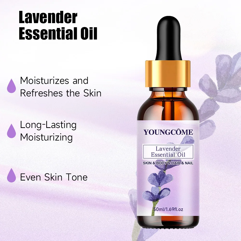 Pure natural lavender essential oil, hair moisturizer, suitable for hair, face and body,suitable for all skin types hair types 3