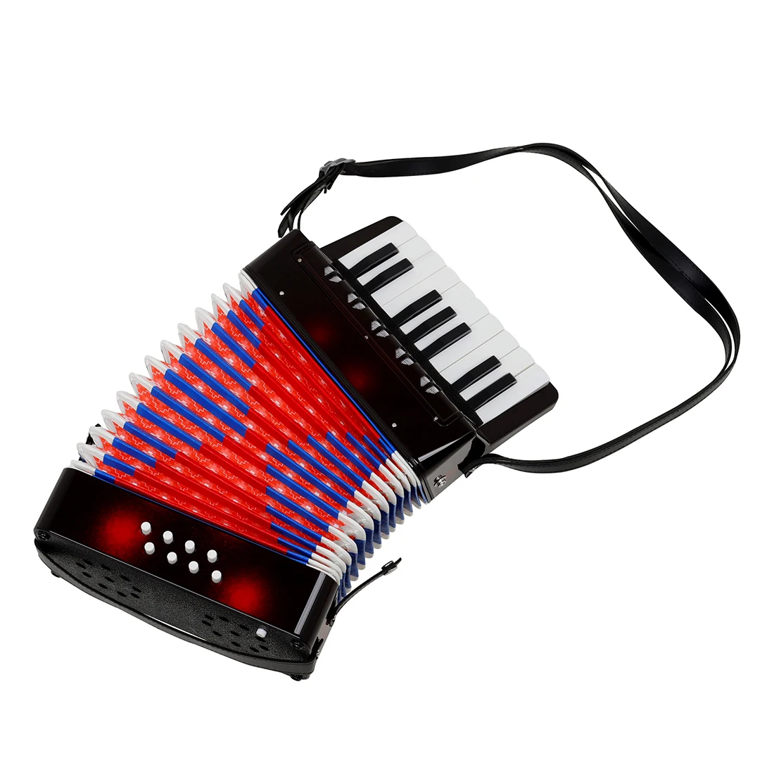 17 Keys 8 Bass Accordion 104 Accordion Musical Piano Keyboard Toy Rhythm Training Spring Keyboard Muaical Instrument