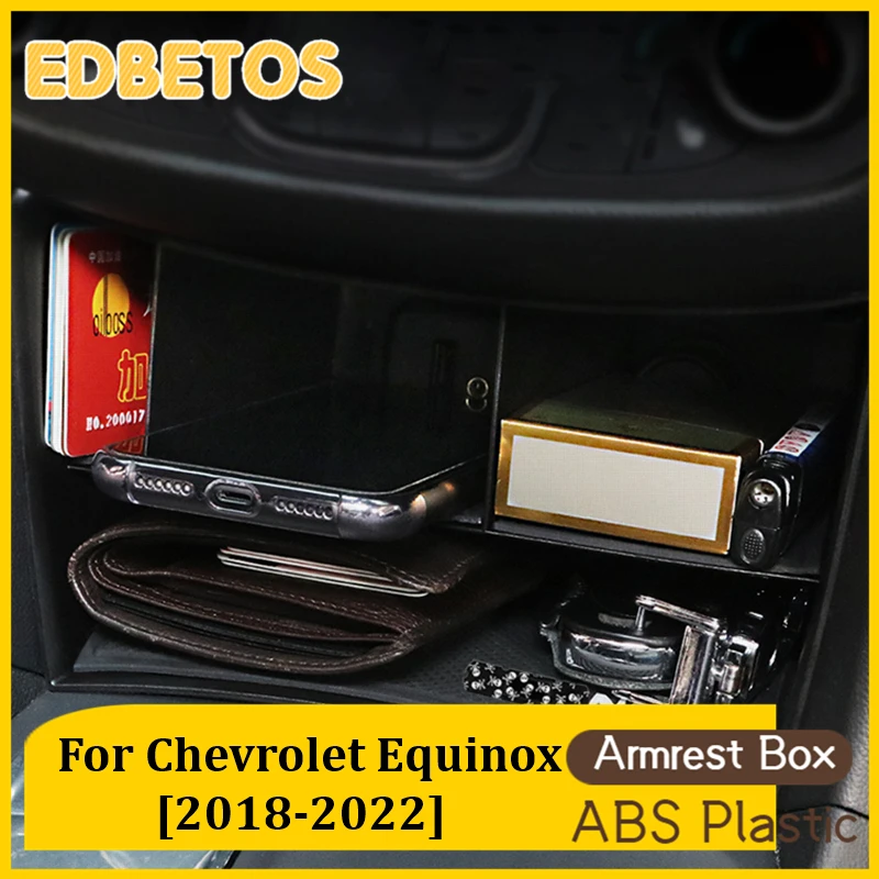 Car Armrest Storage Box Tray For Chevrolet Equinox 2018 2019 2020 2021