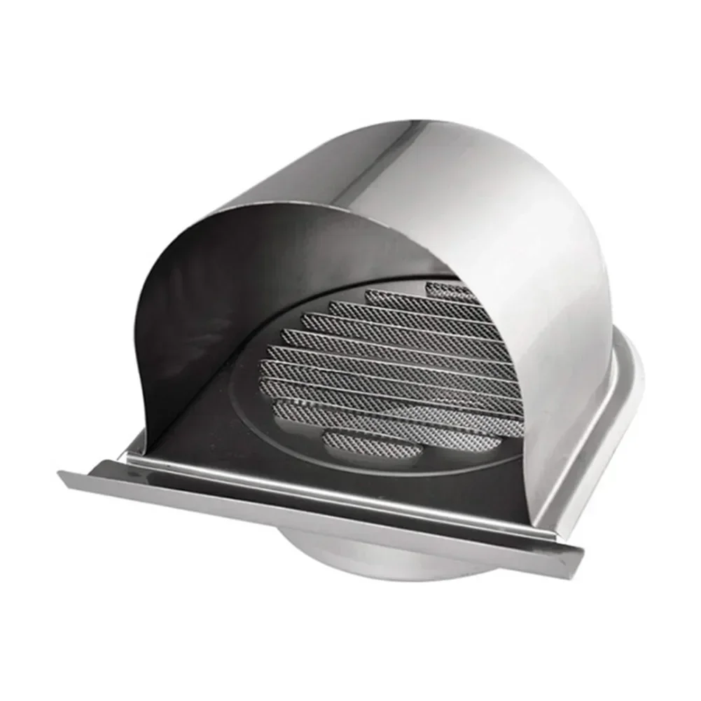Edelstahl-Luftauslass 100 Mm – Verstellbar Für Wand & Decke, Rund, Silber