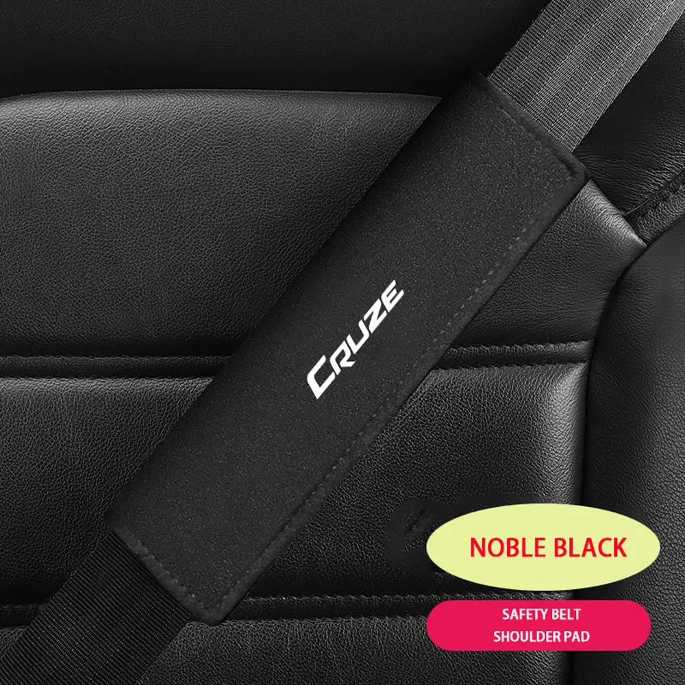 Car Styling Seat Belt Cover Suede Seatbelt Shoulder Strap Protector Pads For Chevrolet Cruze 2012 2017 car Accessories