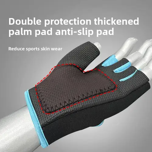 Adult  fitness gloves, breathable and non-slip, for equipment training, palm protection, cycling and other sports - Image 4