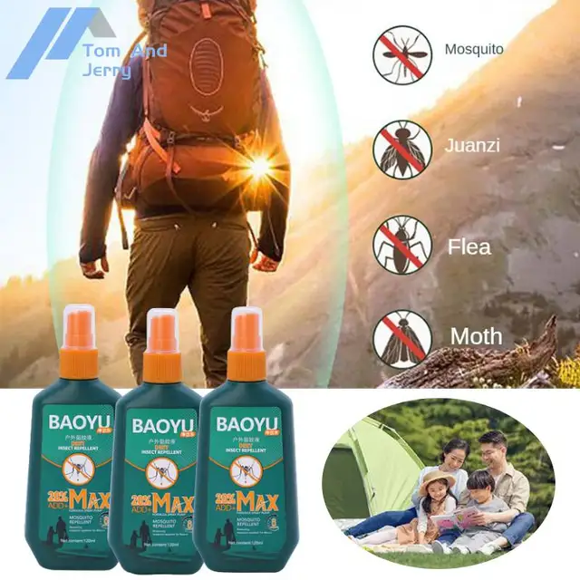 Szúnyogriasztó Spray-Permetezés Kültéri Kemping Gyermekek Csecsemők Halászat Hordozható Harapásellenes Folyékony Szúnyog Gyilkos