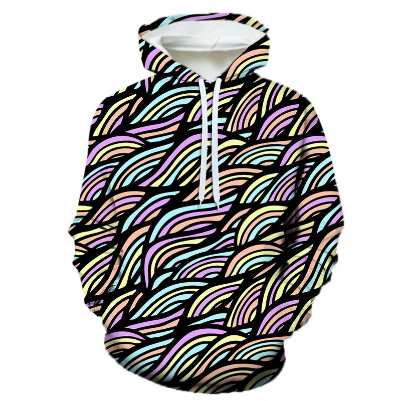 thumbnail image 1 of Sudadera con capucha con estampado de olas en 3D para hombre, sudadera con patrón Harajuku, moda informal de otoño, jerséis de gran tamaño, ropa de calle de manga larga, 1 of 5