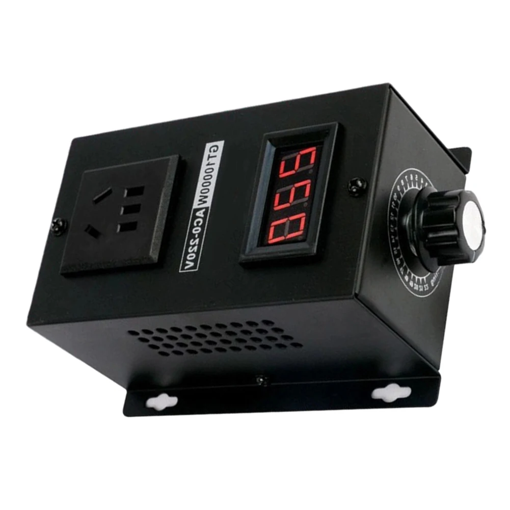 입력 전압 AC220V-250V 단상 전압 조정기, 기계식 및 전기식 PWM-AC 전류 컨트롤러 스위치, 40A-10000W