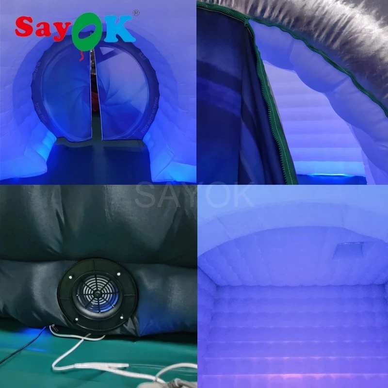 Sayok Inflatable Camera Photo Booth Enclosure Inflatable Camera Cube Tent Photobooth Props Backdrop for Advertise Wedding Show 5