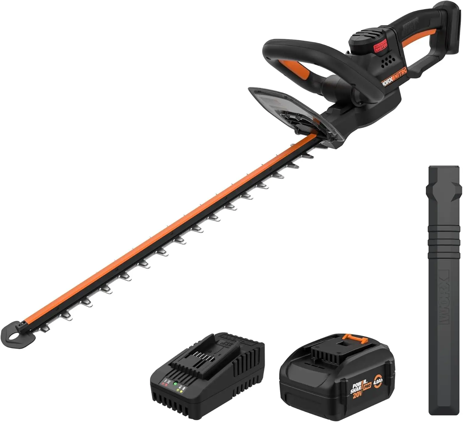 Nitro 20V 22" Hedge Trimmer Cordless, Lightweight Cordless Hedge Trimmer with Dual-Action Blades 3400 SPM, Brushless Power