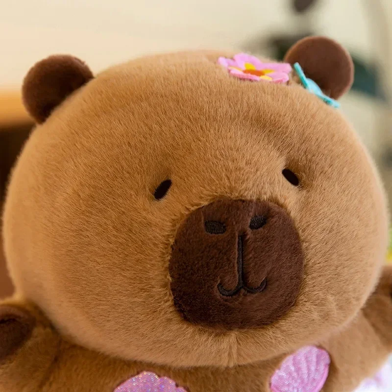 New Cute Capybara Stuffed Plush Toys 35CM Mermaid Children Pillow Doll Decorative Water Dolphin Creative Doll Birthday Gift plush toy plush doll