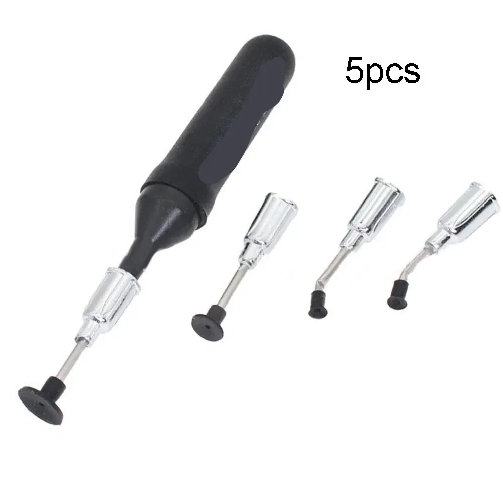 5Pcs IC Chip Manual Vacuum Pen Suction Cup 3mm/6mm/10mm Rubber Vacuum Pen Suction Cups For Electronics DIY Pick Up Tool