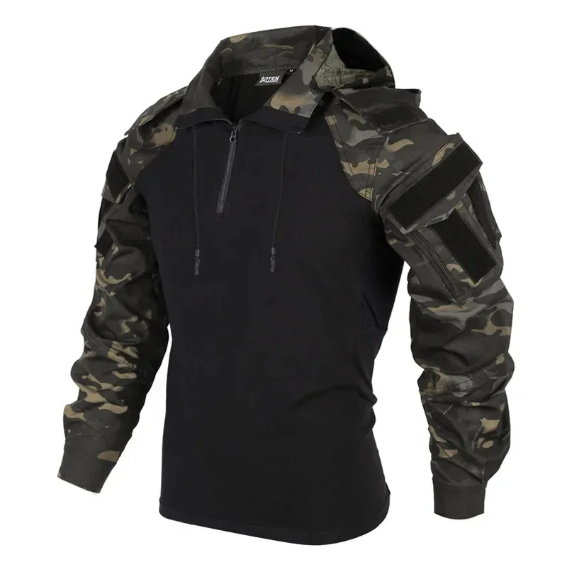 CP Camouflage Multicam Hunting Hiking T-Shirt Men Tactical Shirt Airsoft Paintball Camping Hunting Clothing
