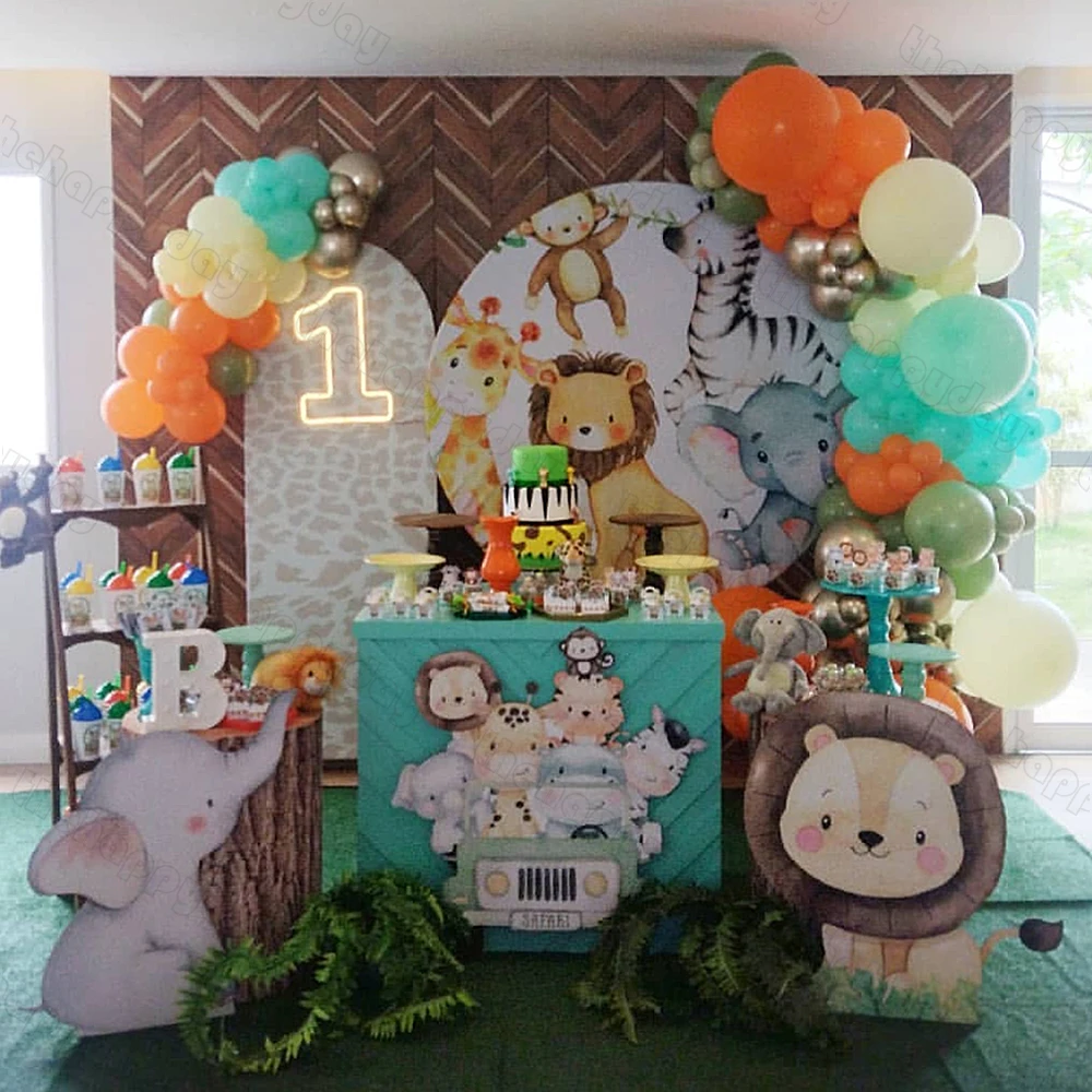 36/18 ''decoraciones de jungla Animal KT tablero fiesta elefante Safari  globos de cumpleaños Baby Shower Wild One 1st decoración de fiesta de  cumpleaños - AliExpress, image size:1000x1000