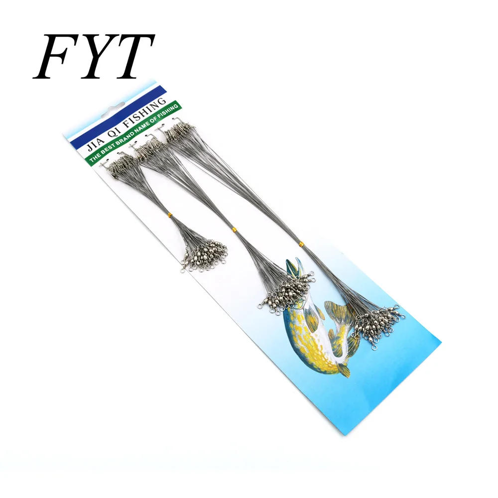 72Pcs/Pack 15cm 23cm 30cm Fishing Line Steel Wire Leader Rolling Swivels Duo-Lock Snap Fishing Tackles fishing line,fishing tackle