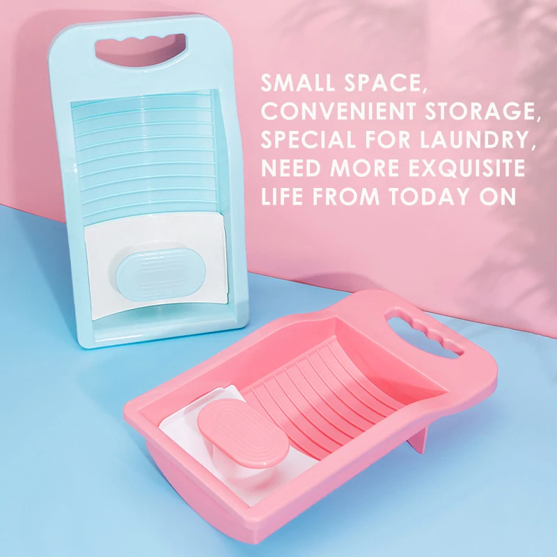 Safe Plastic Laundry Tub for Washing Socks, Panties, Washboard, Household Non-Slip Mini Washboard, Quick Washing Machine