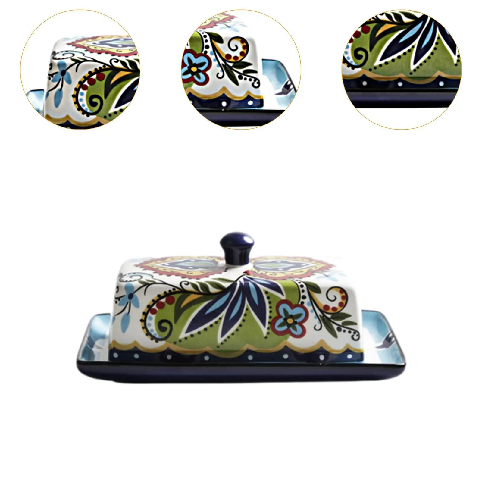 Cheese Butter Keeper Butter Plate with Lid Holder Container Kitchen Accessory Minimalist