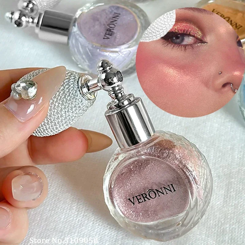 Airbag Shimmer Highlight Powder Spray Waterproof High Gloss Glitter Body Bronzer Highlight Contour Blush for Brightening Makeup 3