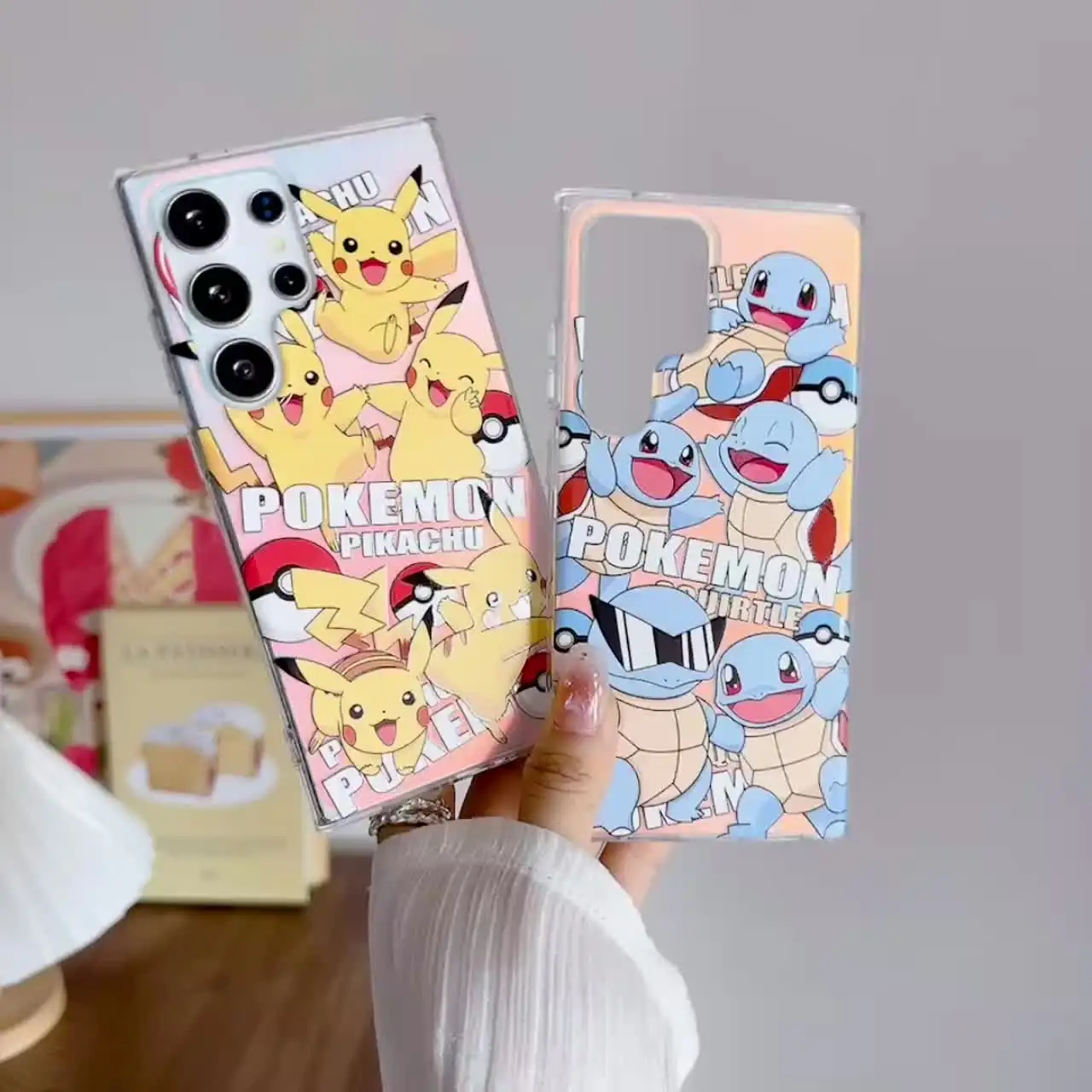 Милый чехол для телефона с аниме покемоном Пикачу Сквиртл лазер анти-капля iPhone 11