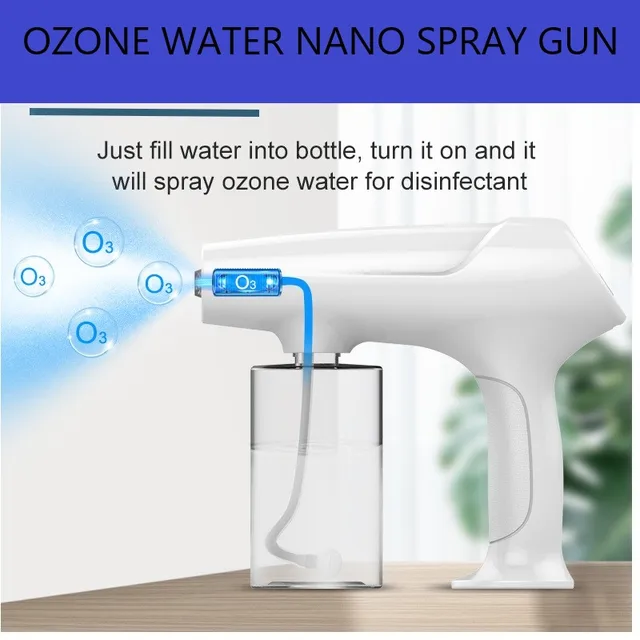 Ózon Nano Spray-Vízpusk-C Típusú Gőztisztító Kék Könnyű Elektromos Vezeték Nélküli Ködös Vízpisztoly Porizáló Fertőtlenítő Pisztoly - Image 4