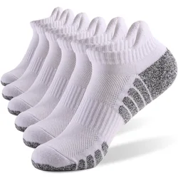 Enhanced Breathable Non - Slip Athletic Ankle Socks - 3 Pairs - M (3pairs white)