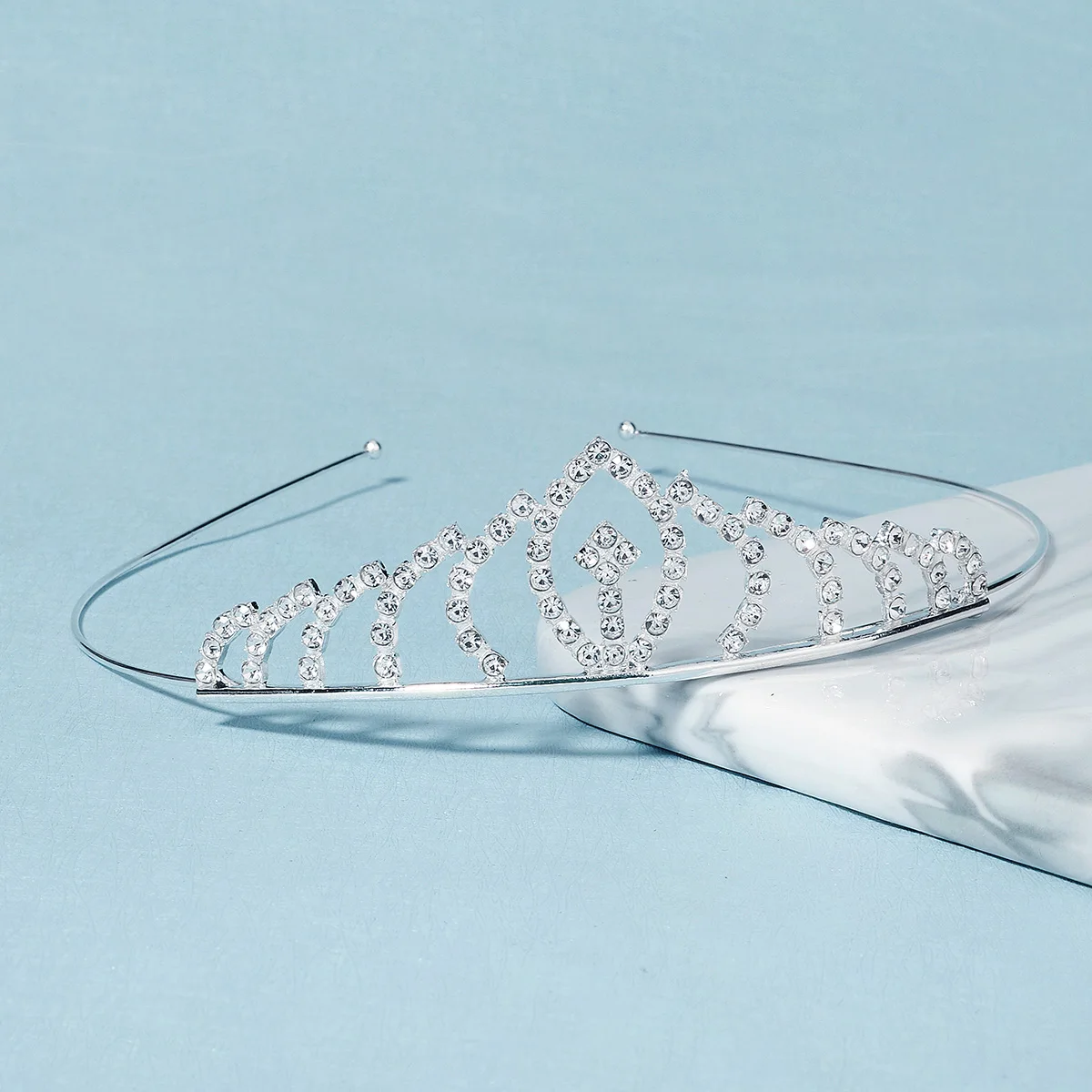 Fashion Kids Rhinestone Tiara Princess Headband for Girls Bridal Crystal Crown Tiara Wedding Flower Girl Hair Jewelry