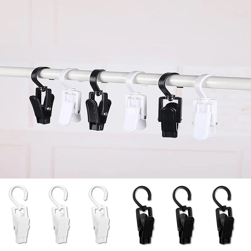 Uenhoy 10 Alfileres De Plástico Superfuertes, Clips De Gancho Para Lavandería, Ganchos Para Botas Para Armario, Ganchos Giratorios Para Colgar Botas Altas, Sombreros, Toallas, Ropa, Color Blanco