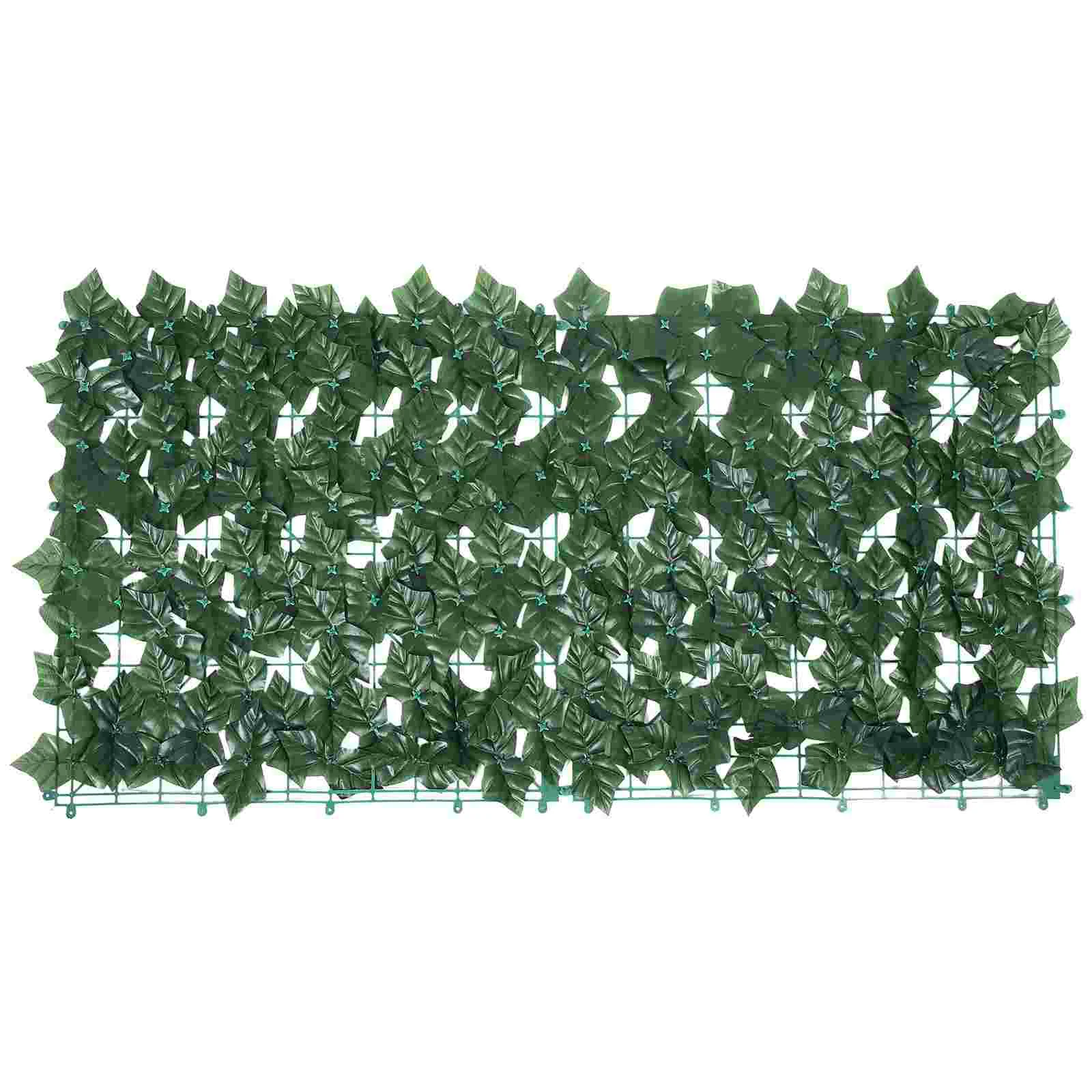 

Artificial Balcony Green Plant Fence Imitated Plant Fence Garden Decoration Faux Leaf Trellis
