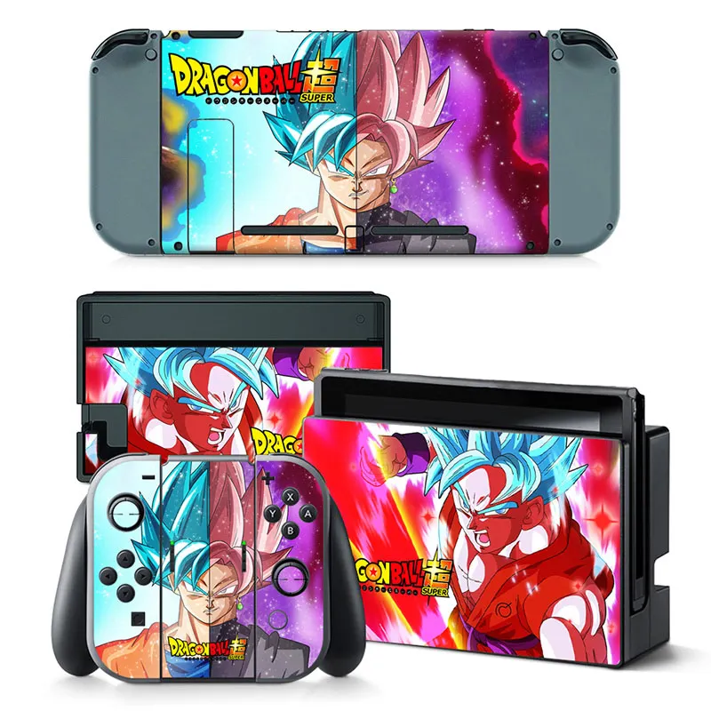 Dragon Ball Goku One Piece Anime Vinyl Skin Protector Sticker For Nintendo Switch NS Console and Joy-Con Controller Skins aew fight forever nintendo switch