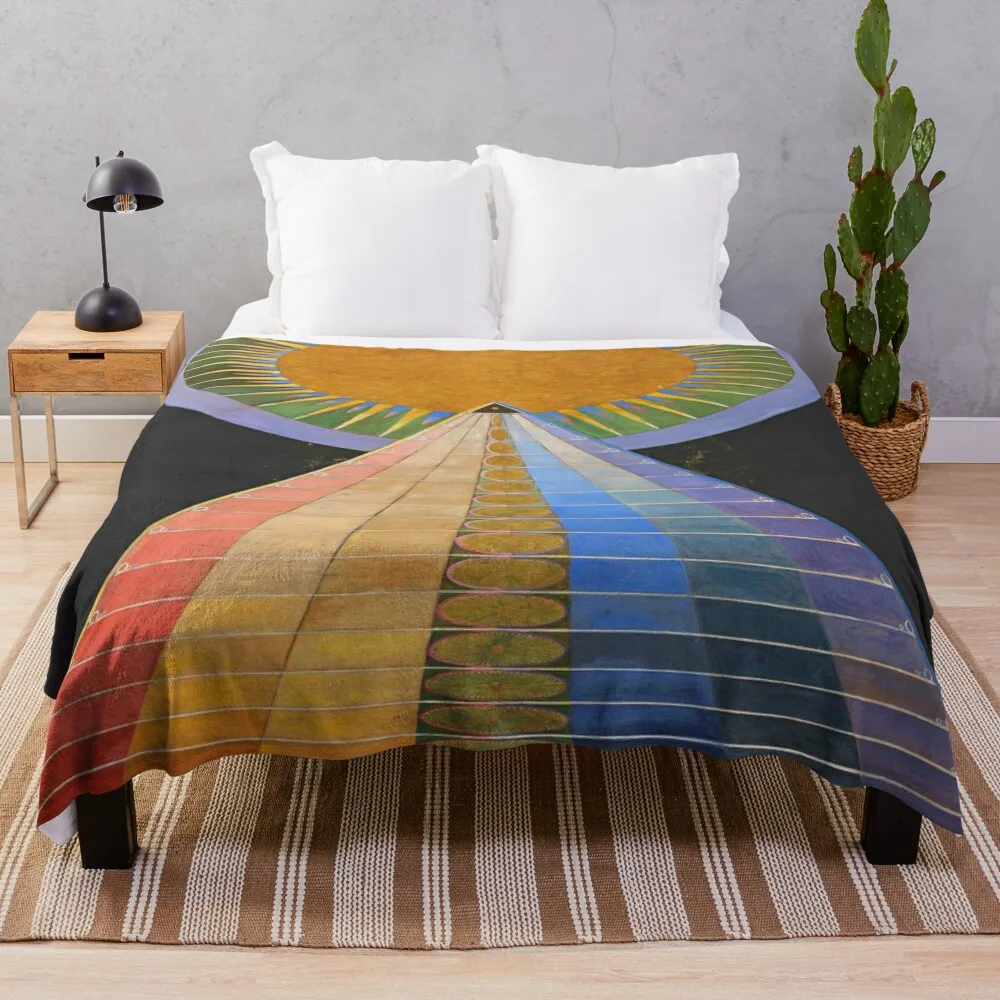 

Hilma af Klint - Altarpiece Throw Blanket valentine gift ideas Decorative Sofas Fashion Sofas Blankets