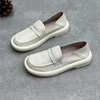 Retro Style Handmade Shoes All Leather Flat Bottomed Women's Shoes Loafers Cowhide Shoes  Mother's  Elderly Shoes 6