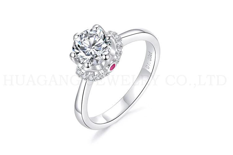 1ct Moissanite Engagement Rings for Women 925 Sterling Silver Round Moissanite Ring Anniversary Wedding Ring Promise Rings
