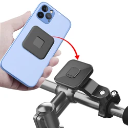 Universal Magnetic Bike and Motorcycle Phone Holder - Secure Stem Mount (Black)