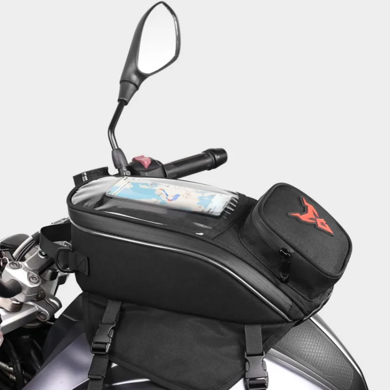 오토바이 방수 탱크 가방, 가스 오일 연료 탱크 가방, 마그네틱 탱크 가방, 휴대폰 내비게이션용 투명 포켓