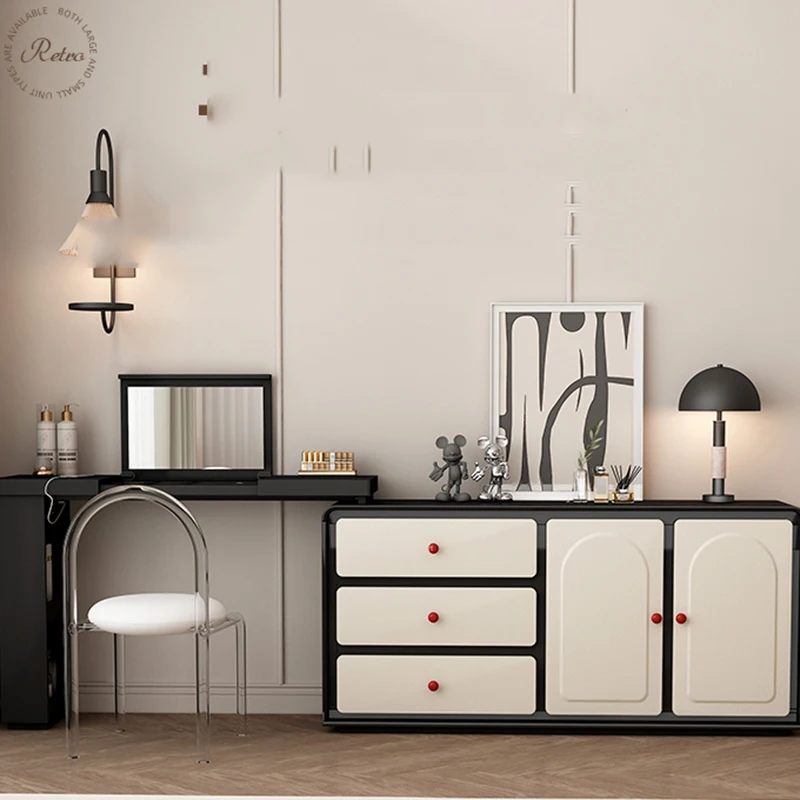 Specchio Leggero Make Up Table Dressing Set Cassettiera Sedia Storage Console Scrivania Ad Angolo Mesa De Maquillaje Mobili Per Camere Da Letto