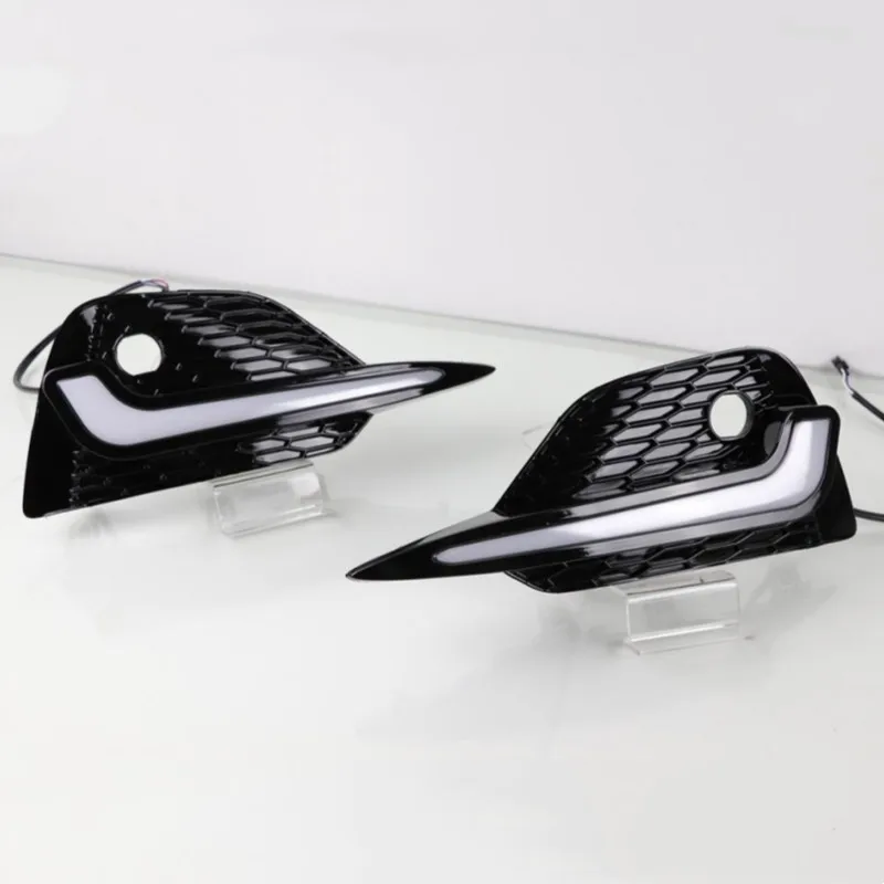 

LED Daytime Running Light For Nissan Qashqai 2019 2020 2021 2022 Turn Yellow Signal Car DRL 12V LED Fog Lamp