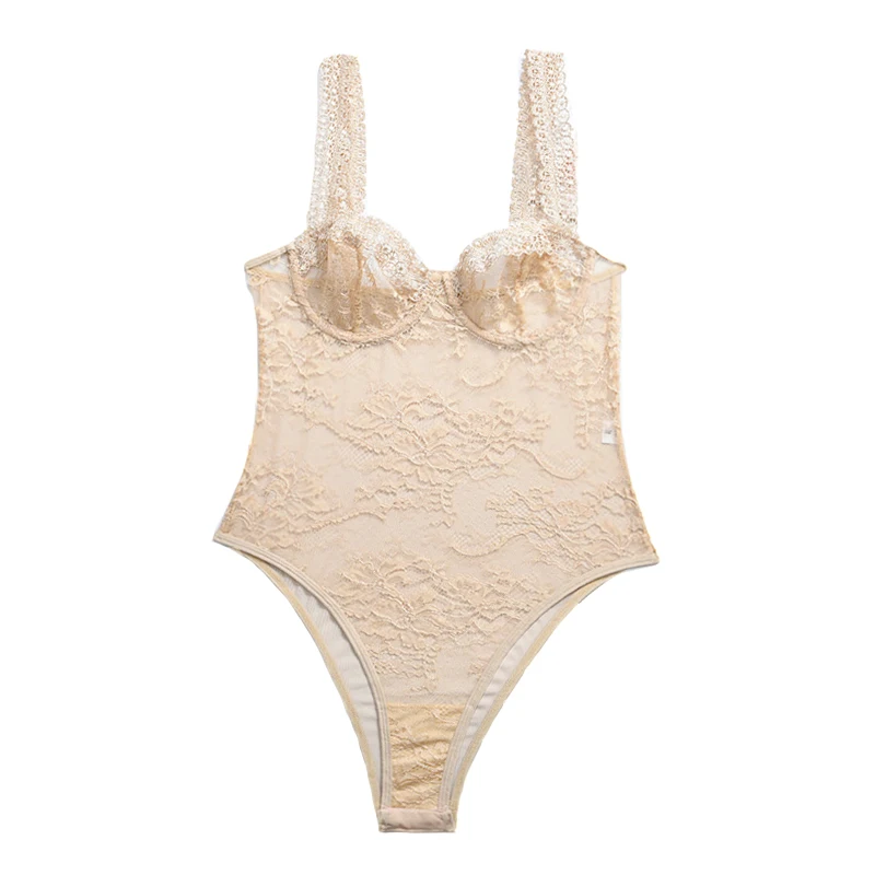 Bustiers Corset Sleeveless Sexy Body Lingerie Bodysuit For Women Lace Bodysuit Sexy Bodycon See Through Overalls For Women
