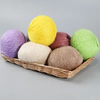 50g Lace  Mohair Yarn with Sequins  Crochet Knitting Yarn with Lurex Fashion Baby Soft Sweater Shawl Needlework Yarns with Loops 2