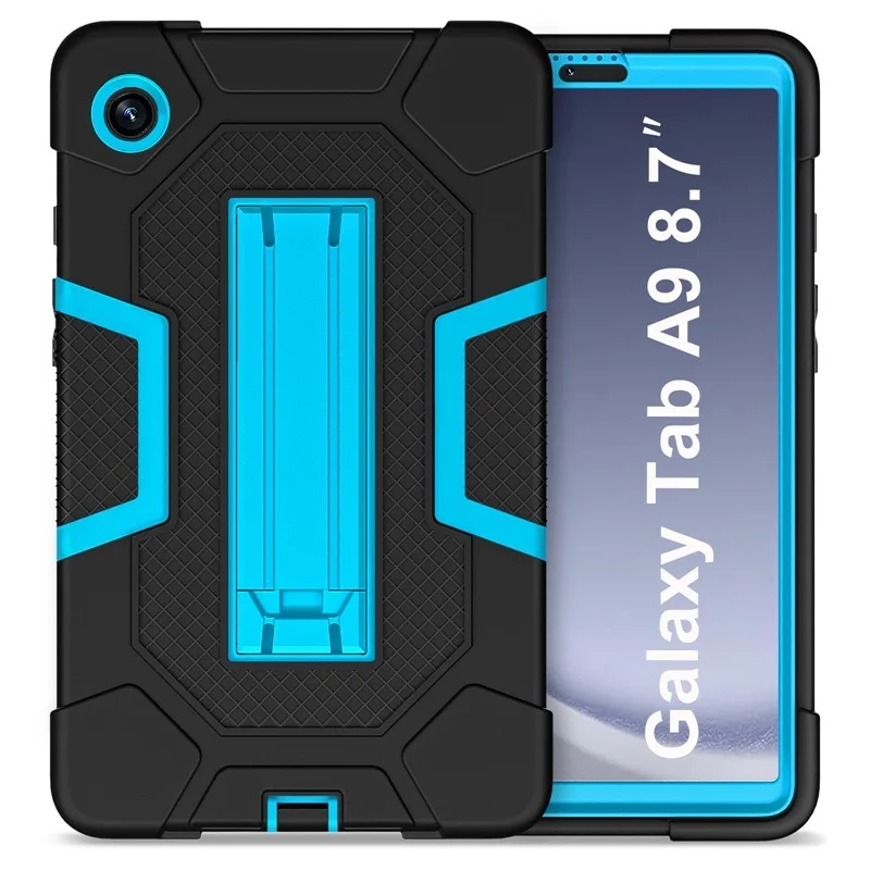 

For Samsung Galaxy Tab A9 8.7 Inch SM-X115N 2023 Four-corner Anti-fall Tablet Cover Portable Outdoor Protection Case