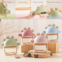 Baby Silicone Dinosaur Glove Teether Toys BPA Free Silicone Removable Nursing Teething Toys Newborn Chew Teething Toys Gift 2