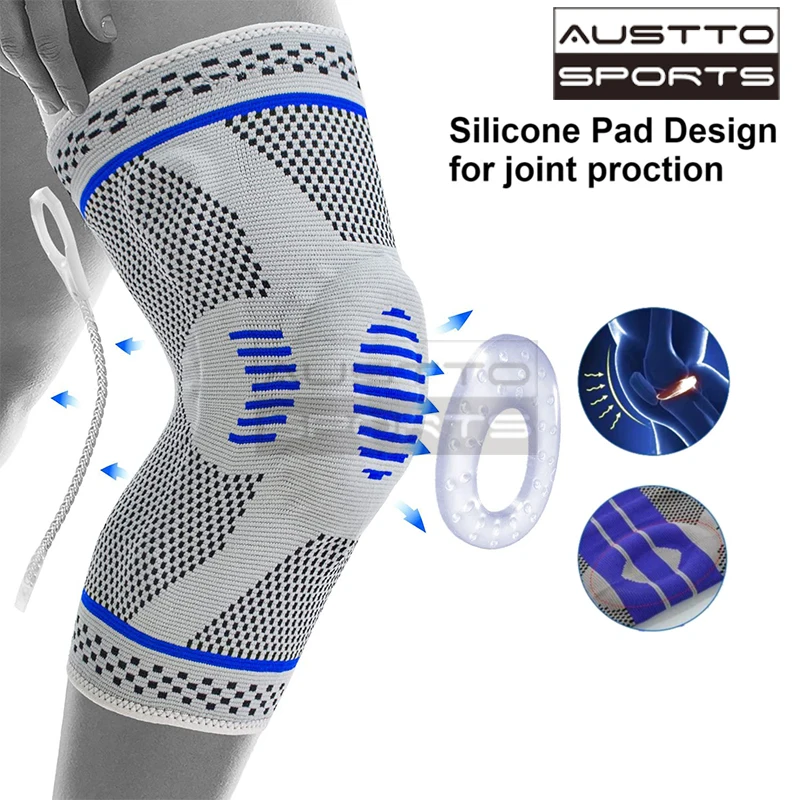 

Austto Professional Knee Brace Compression Sleeve Best Knee Braces for Men Women Running Meniscus Tear Arthritis Joint Pain
