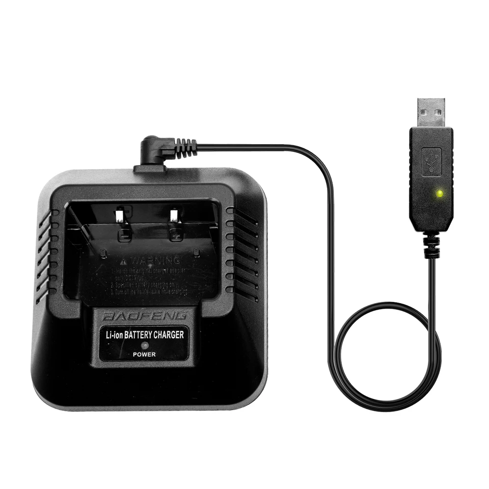 Baofeng UV5R USB Battery Charger for Walkie Talkies